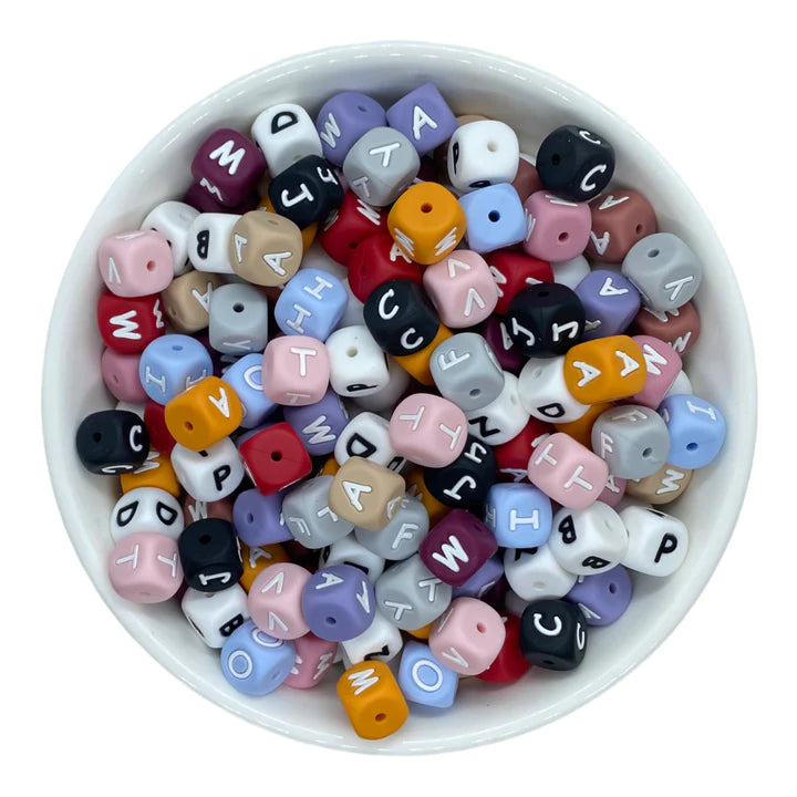 Silicone 2025 letter beads