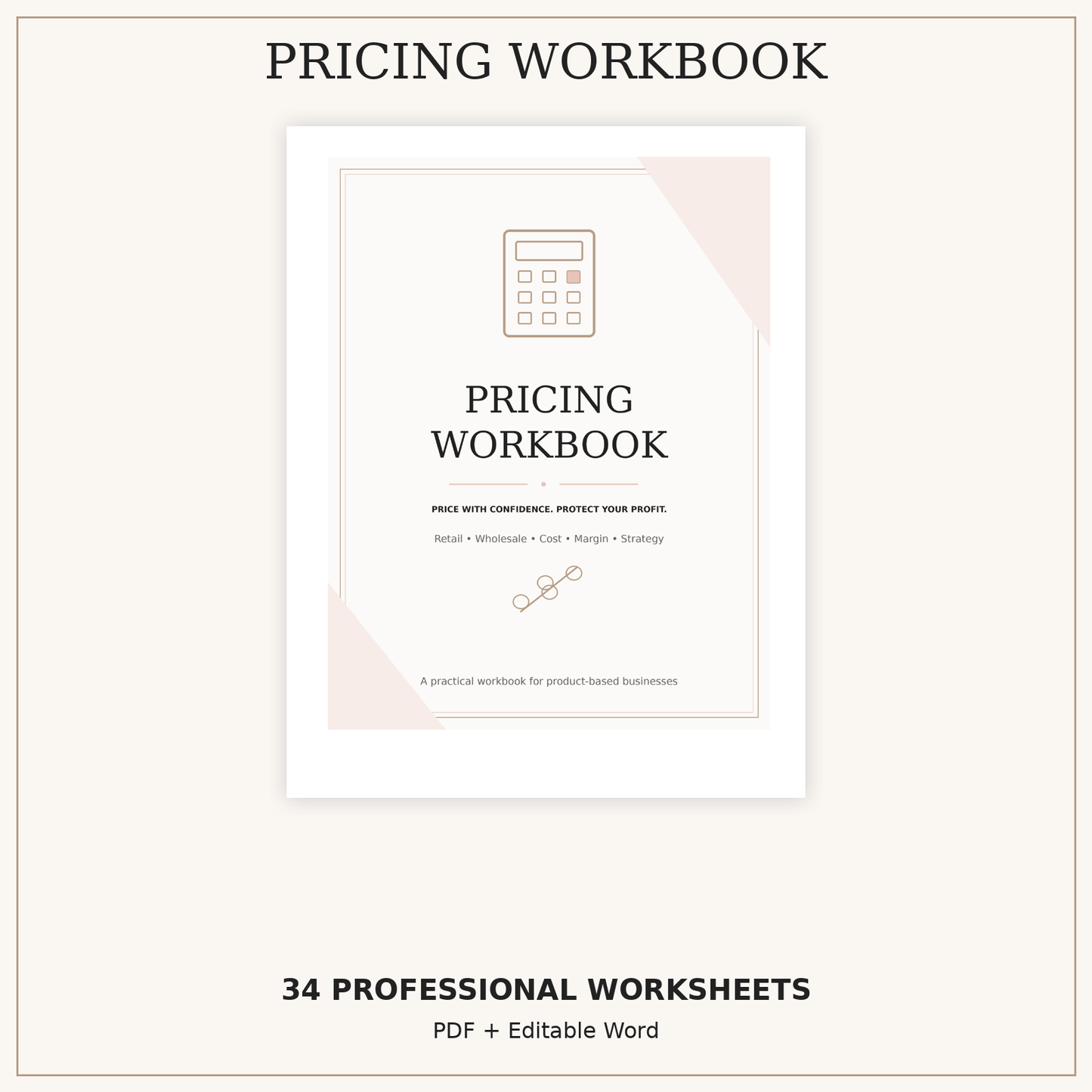 Pricing Workbook | Retail, Wholesale & Profit Planning