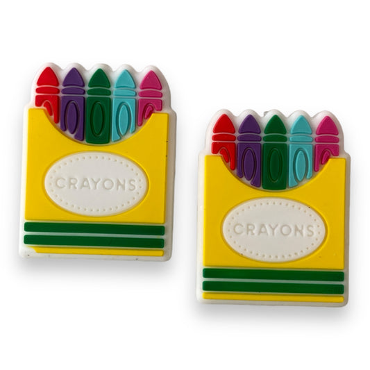 X350 -  “Crayons" Silicone (1 Count) Focal Bead