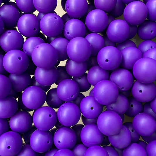 53 / 15mm - Grape Silicone Bead