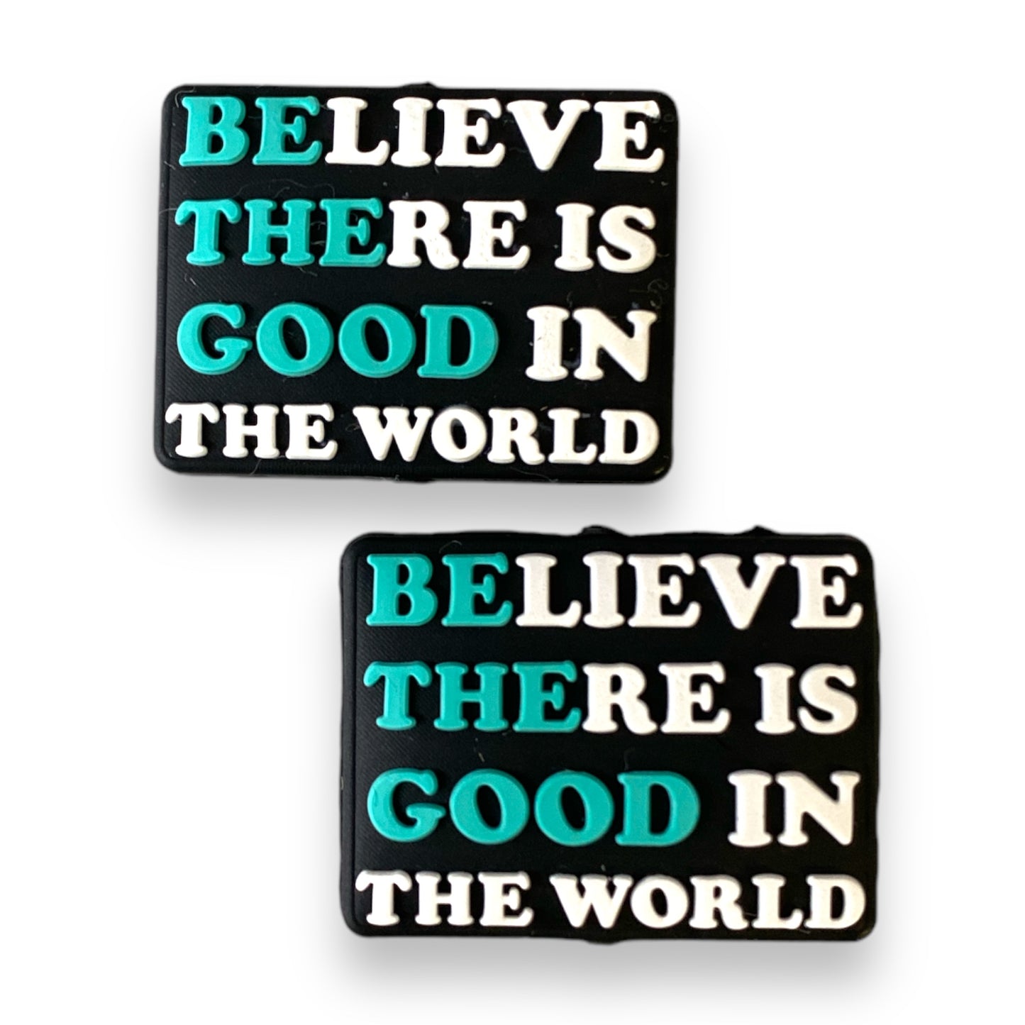 e570 - "Believe There Is Good / Be The Good" Exclusive  Focal (1 Count) Bead Silicone