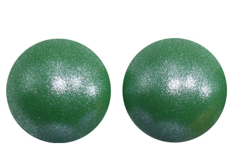 T348 - 15mm "Christmas Green" Opal Silicone Beads