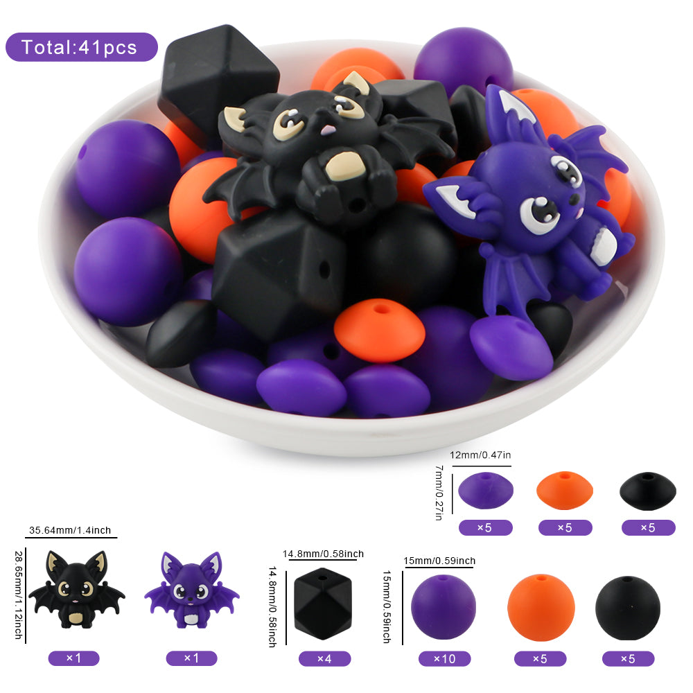 Z/533 - "Halloween"  3D Focal Silicone Bead Kit