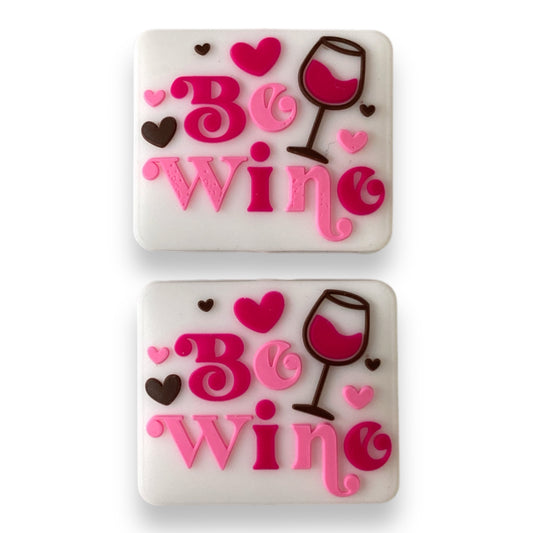 T205 - "Be Wine" Silicone (1 Count) Focal Bead