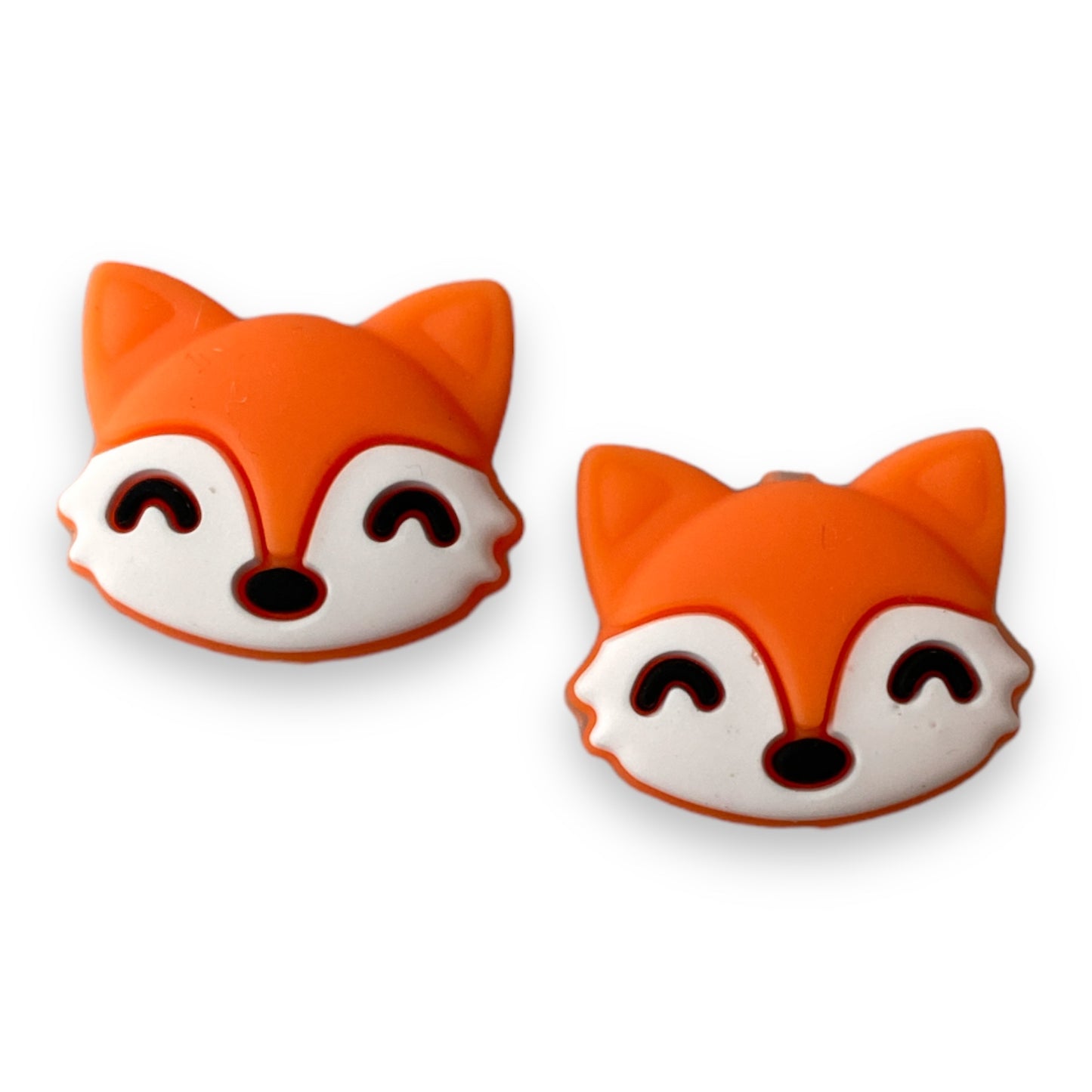 T429 - Orange Fox  Silicone Focal Bead (1 Count)