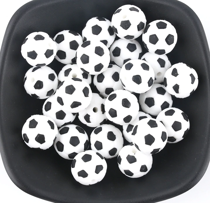 Silicone Raider Beads High Quality Sports shaped beads set of 5 - SillyMunk