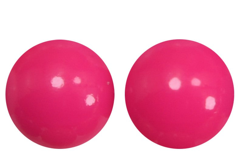 T341 - 15mm "Posh Pink" Gloss Silicone Beads