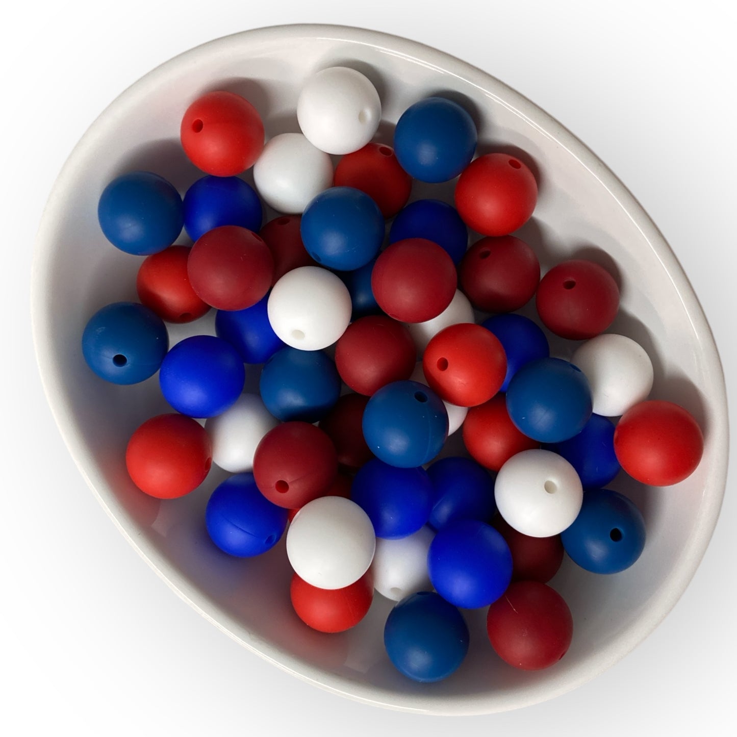 "Sports Set" - 15mm Silicone 50 Count Bead Pack – Ideal for Beadable Pens & Keychains