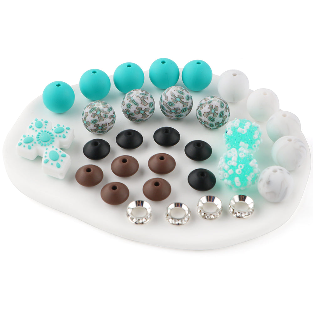 Z/521 - "Cross" Western Silicone Bead & Bling Kit