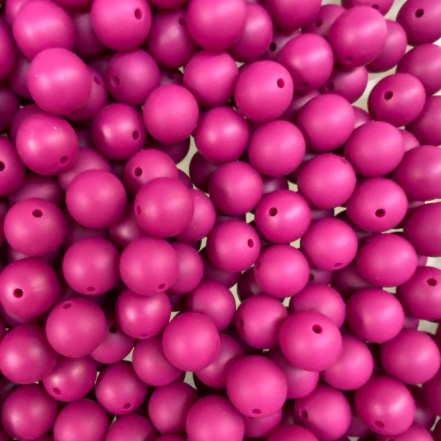 45 / 15mm- Raspberry Silicone Bead