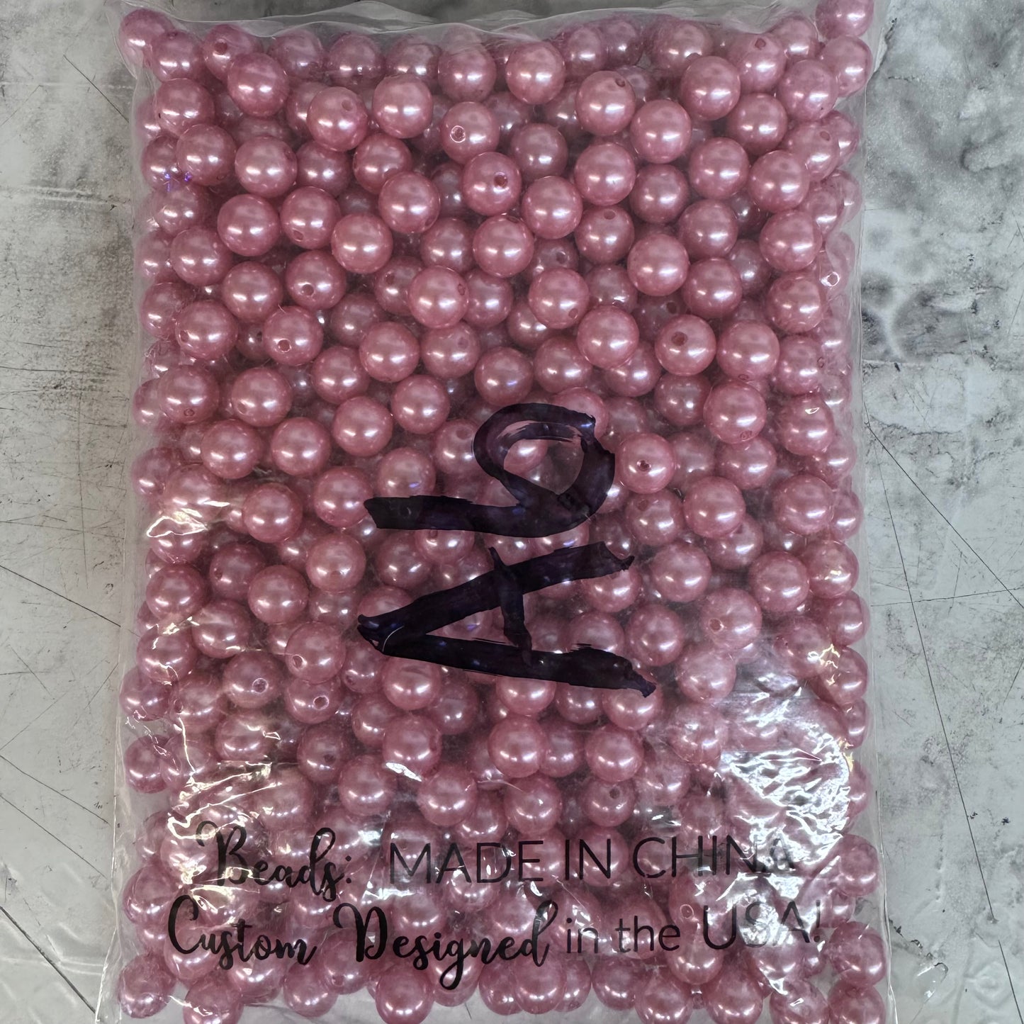 A6-Mauve Pearl Beads 500 Count  *WAREHOUSE SALE*