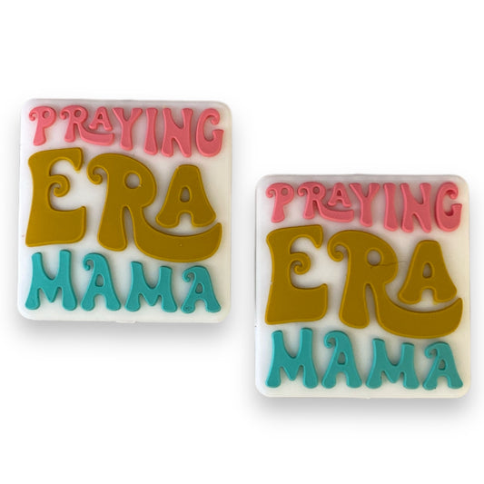 e664  -  “Praying Era" Silicone Focal Bead (1 Count)