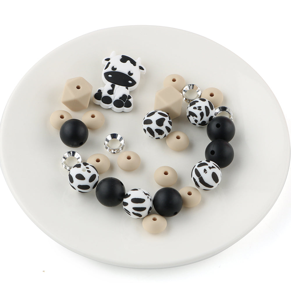 Z/502 - "Cow" Western Silicone Bead & Bling Kit