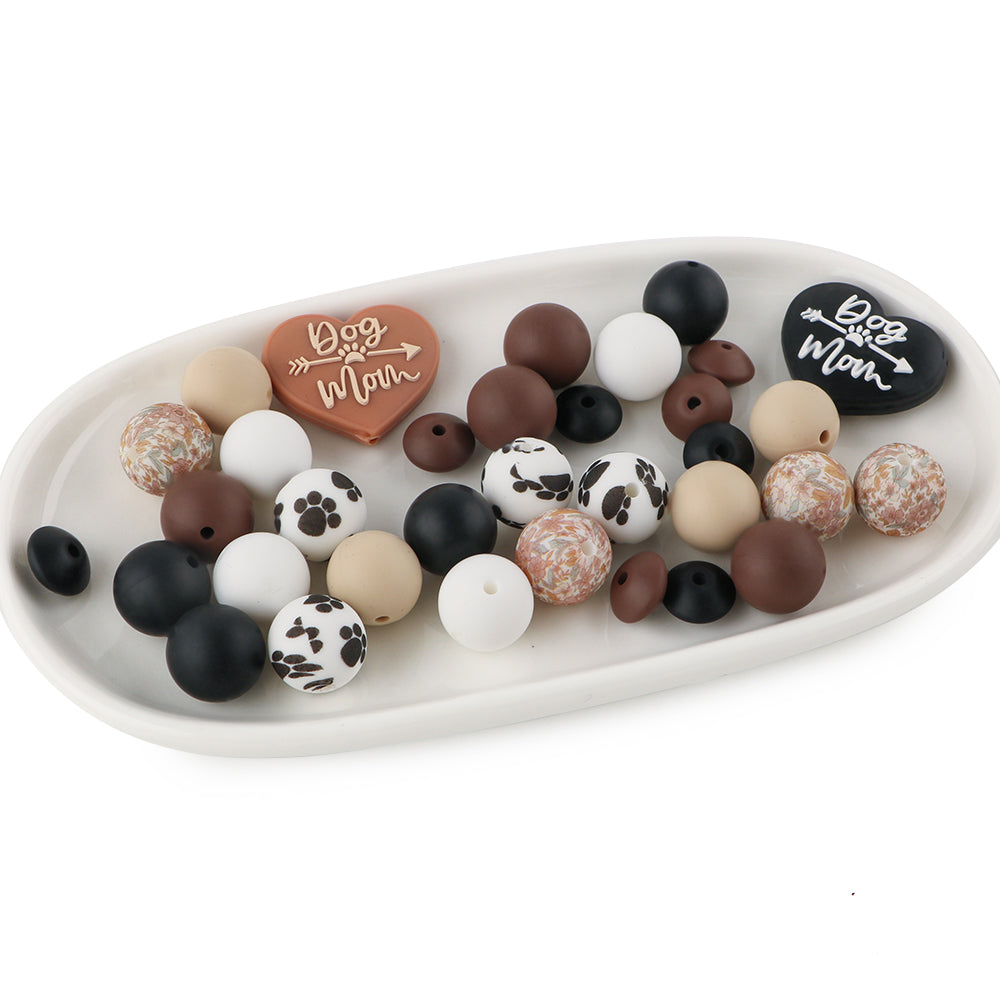 Z/529 - "Dog Mom" Silicone Bead & Bling Kit