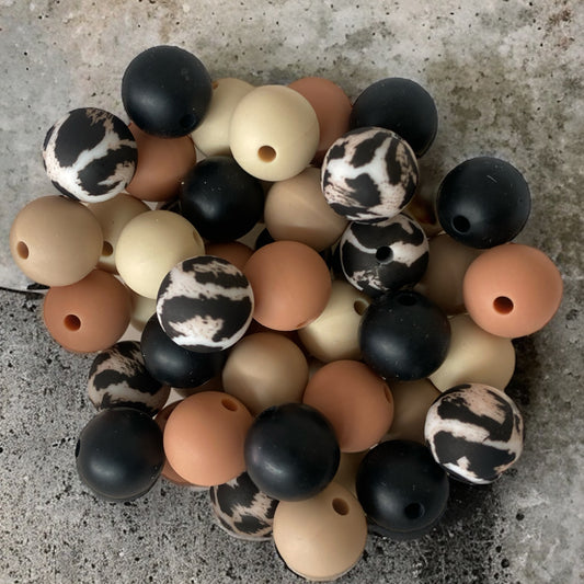 12mm "P-03" 50 Count Silicone Bead Pack