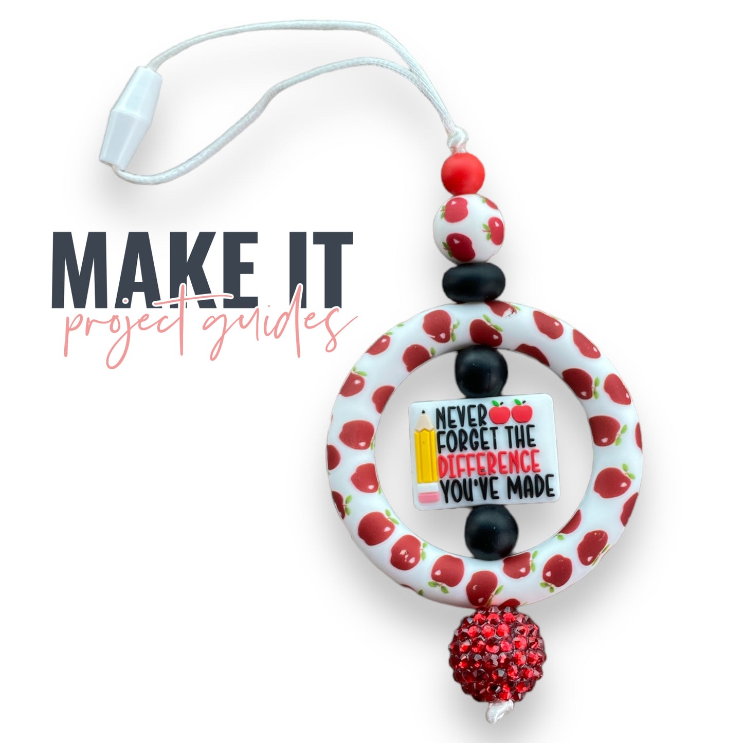 Make It: "Teacher" Car Charm (informational only)