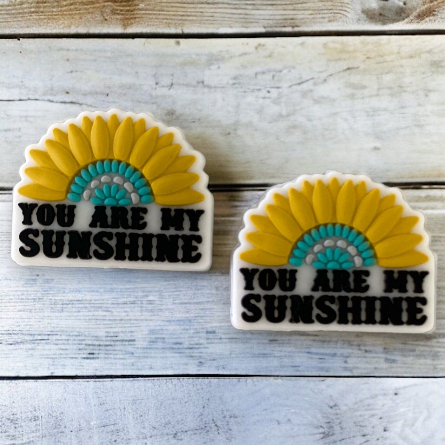 h960 -  “You Are My Sunshine" Silicone Focal Bead (1 Count)