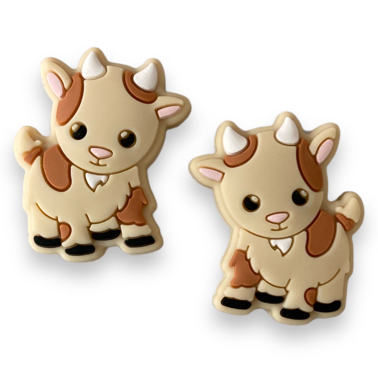 T410- Goat  Silicone Focal Bead (1 Count)