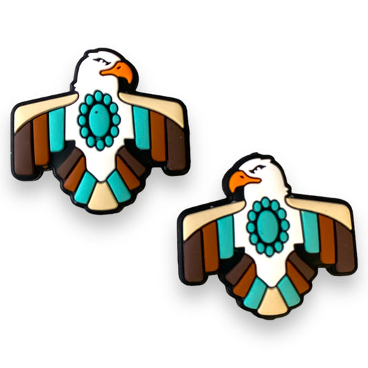 X392 - “Navajo Eagle"  Silicone (1 Count) Focal Bead