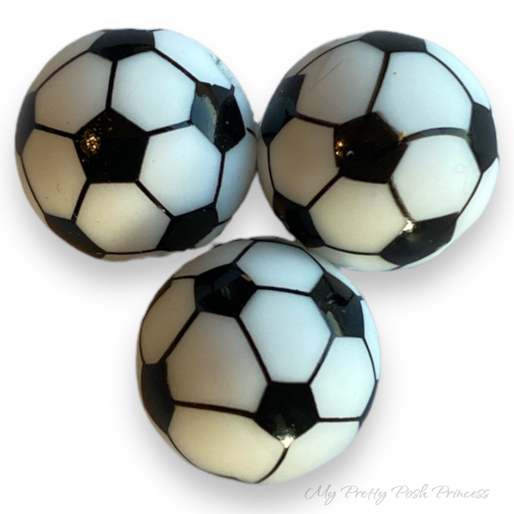 Football Beads Silicone Focal Beads Football Ball Team Beads Diy Sport  Loose Beads for Jewelry Making Brown Oval 