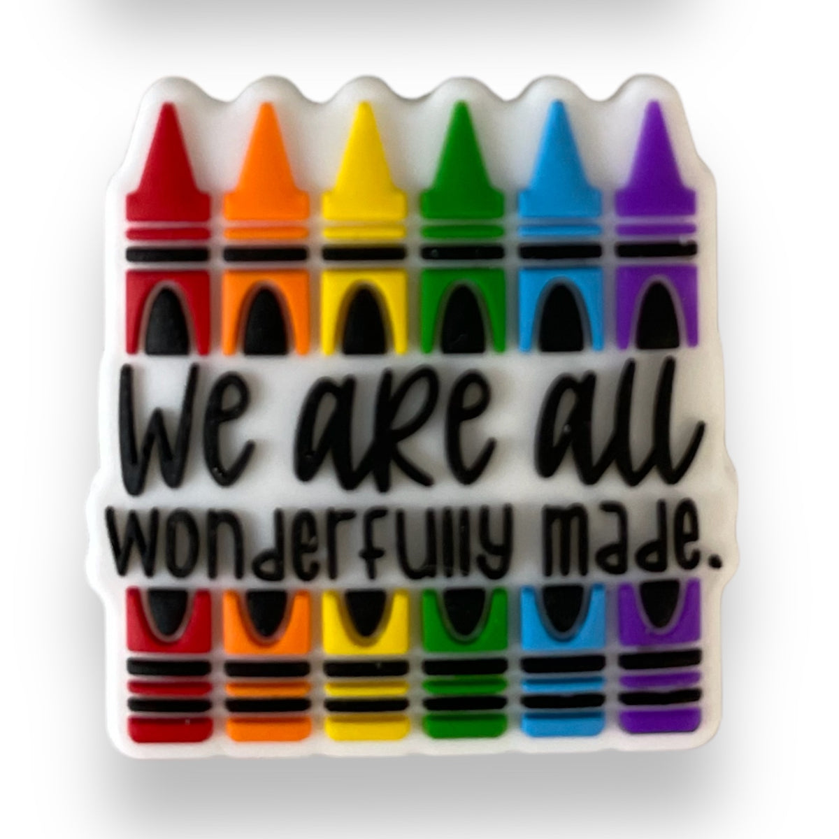 h958 - We Are All Wonderfully Made "Exclusive"  Focal (1 Count) Bead Silicone