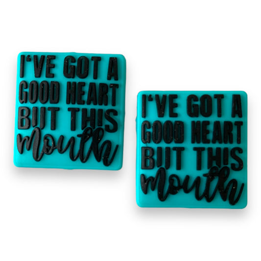 e507 -  “I've Got A Good Heart..."  Exclusive Focal(1 Count)  Silicone Bead *Copyright Pending