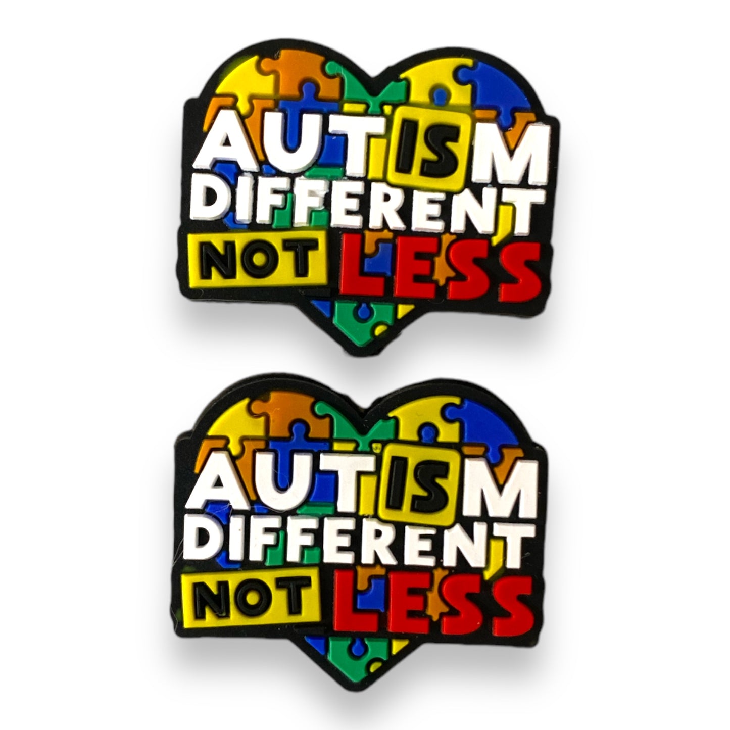 e648 - “Autism Is Different Not Less” (1 Count) Focal Bead