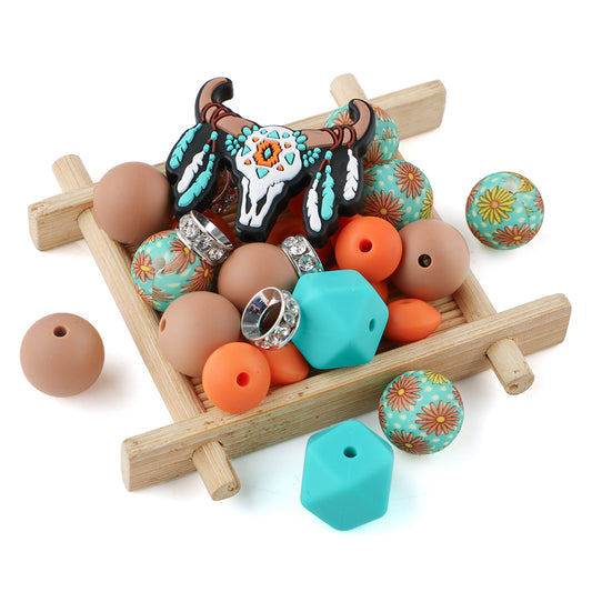 Z/515 - "Longhorn" Western Silicone Bead & Bling Kit
