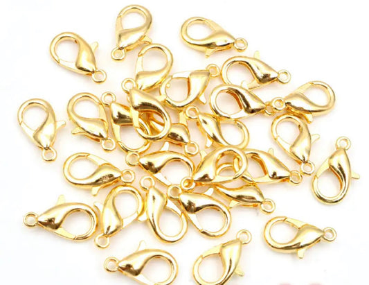 HD-7550- Gold Lobster Clasps Size: 12mm x 6mm (500 Pack)