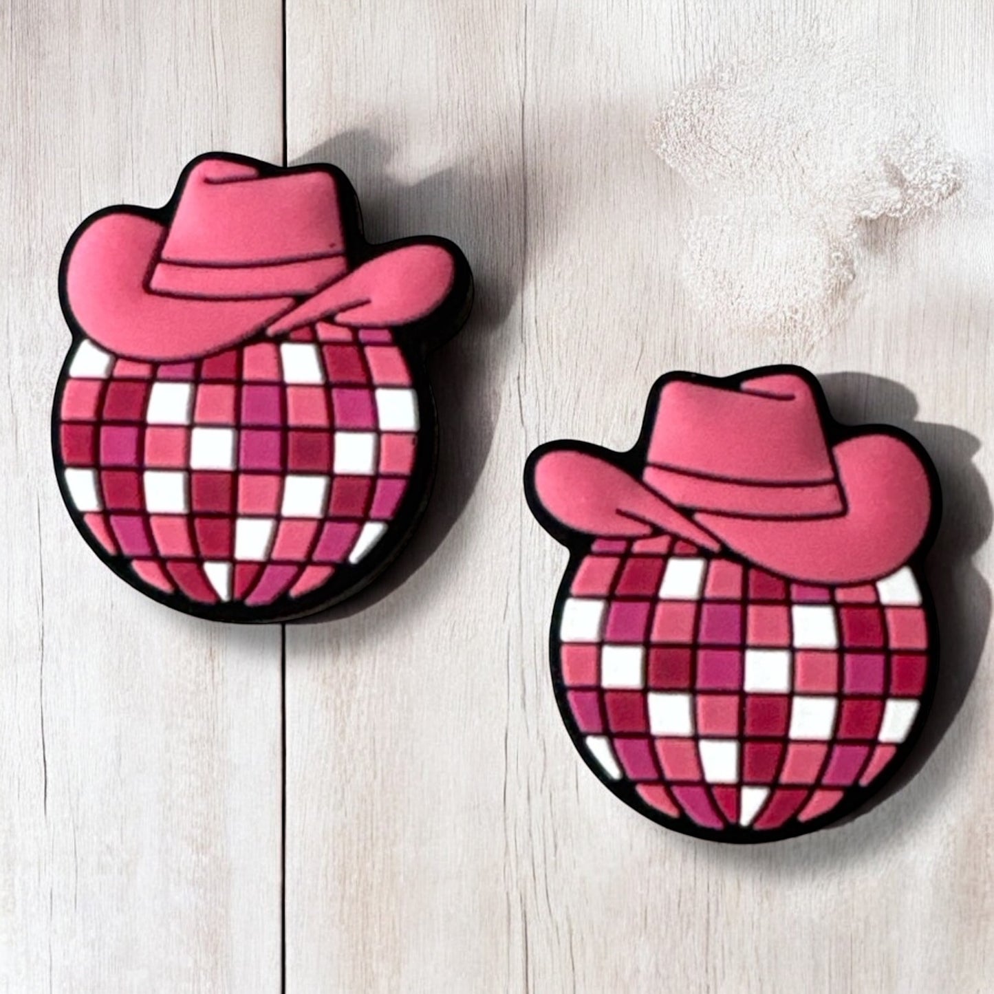 h934 - "Disco Hat" Silicone Focal Bead- (1 Count)