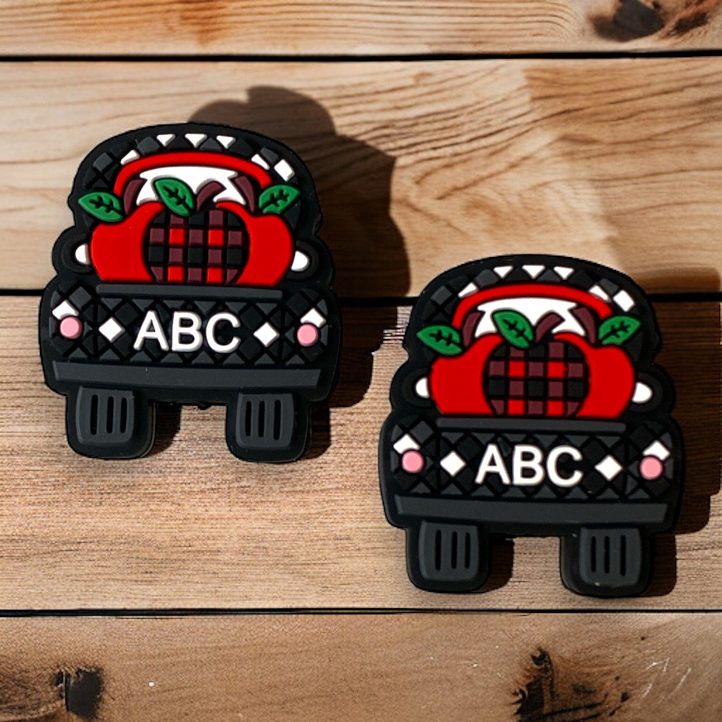 X382- “ABC Truck"  Silicone (1 Count) Focal Bead