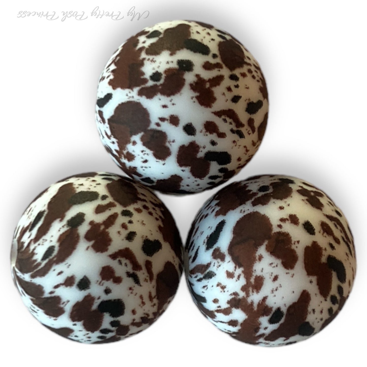 #757 - 12mm "Cowhide" Silicone Beads