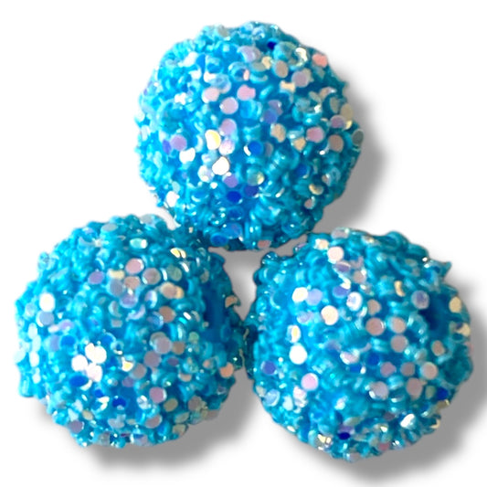 R-16 - 16mm "Sky Blue" Glitter Rhinestones (1 Count)