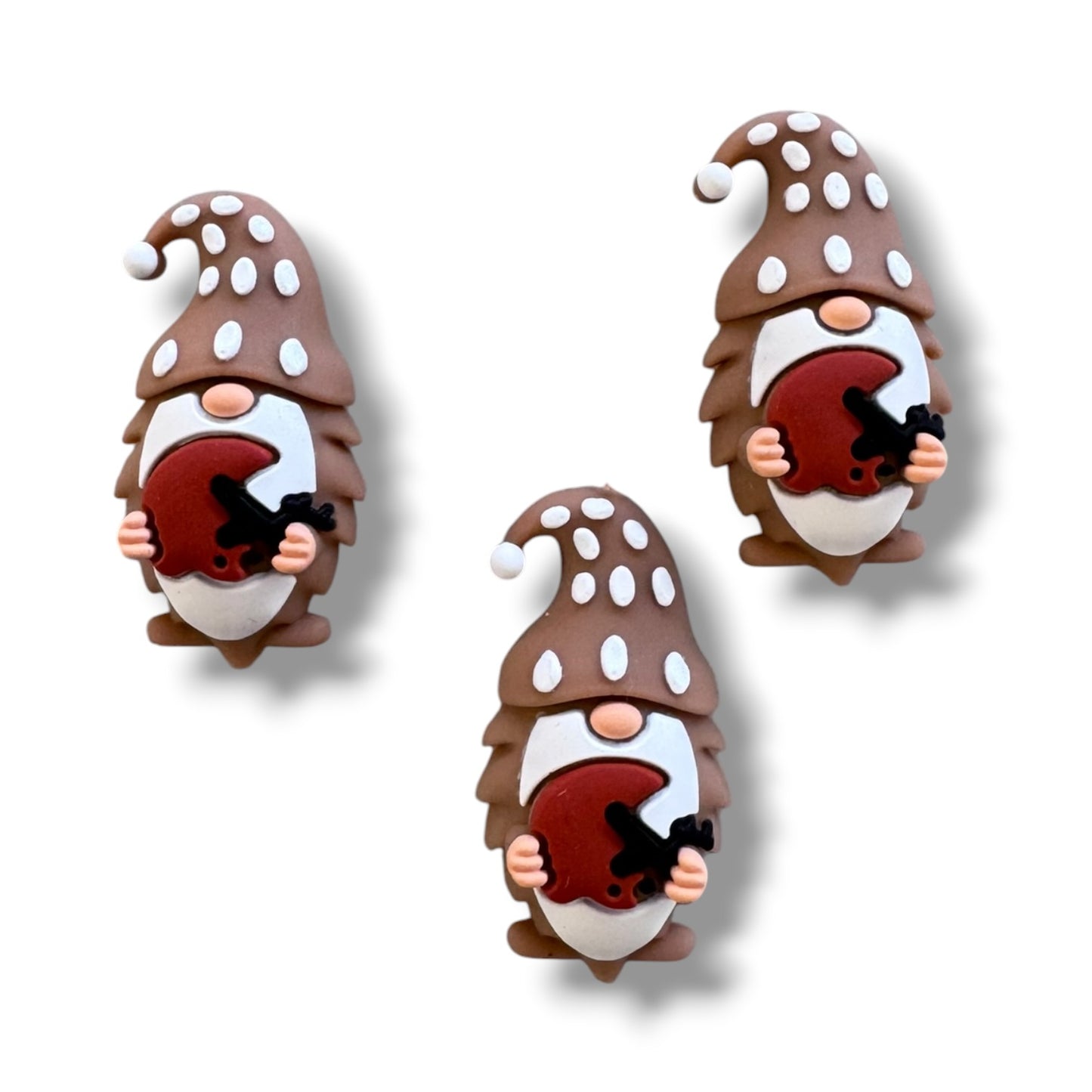h985- "Football Helmet 3D" Silicone Focal Bead for DIY Crafts (1 Count)