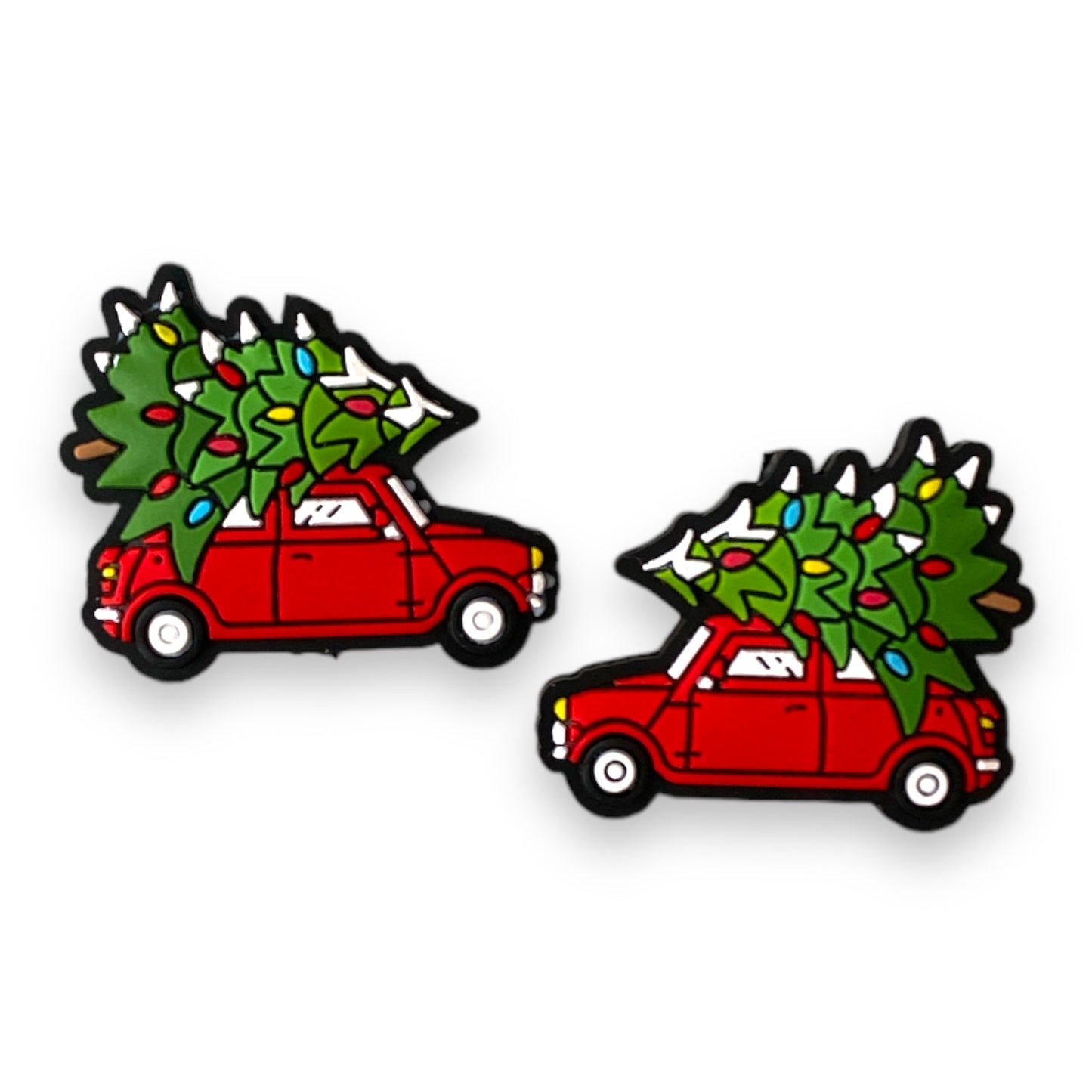 h872 -  “Christmas” Silicone (1 Count) Focal Bead