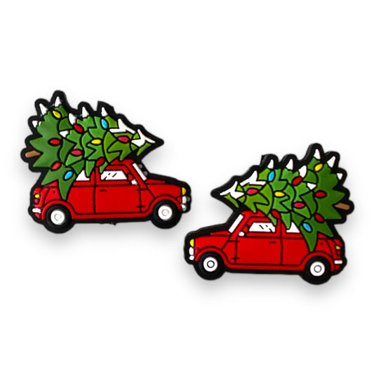 h872 -  “Christmas” Silicone (1 Count) Focal Bead