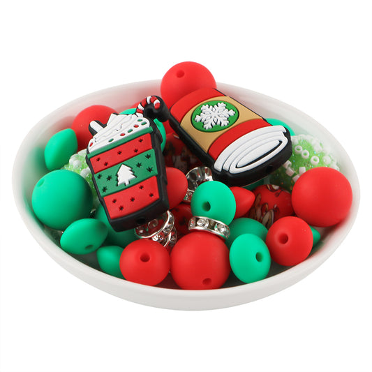 Z/522 - "Christmas" Latte Silicone Bead & Bling Kit