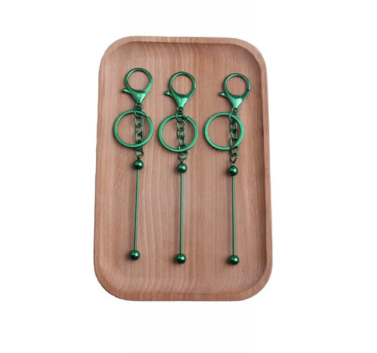 FX- 9057- Green Plated Beadable Keychain Bar