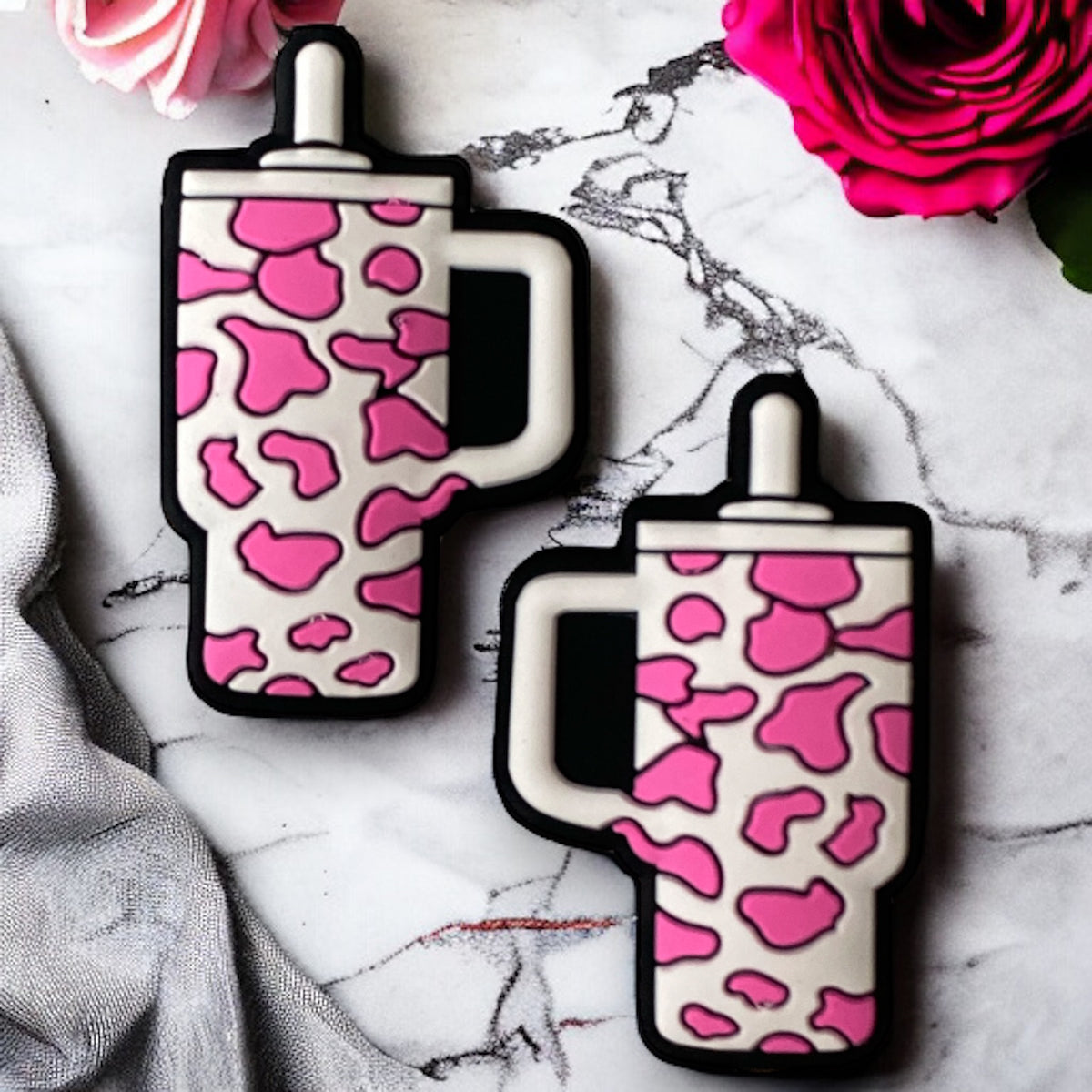 X473 - "Pink Cup" Silicone (1 Count) Focal Bead