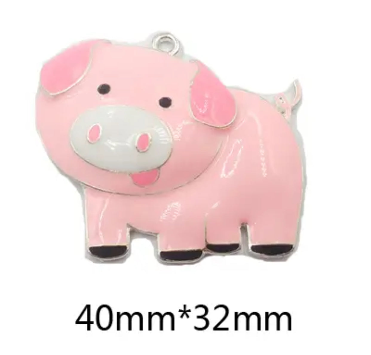 Q-A56 - Pig Enamel Alloy Metal Pendant