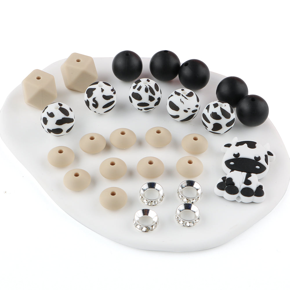 Z/502 - "Cow" Western Silicone Bead & Bling Kit