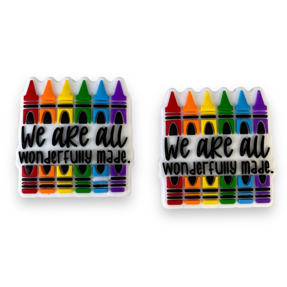 h958 - We Are All Wonderfully Made "Exclusive"  Focal (1 Count) Bead Silicone