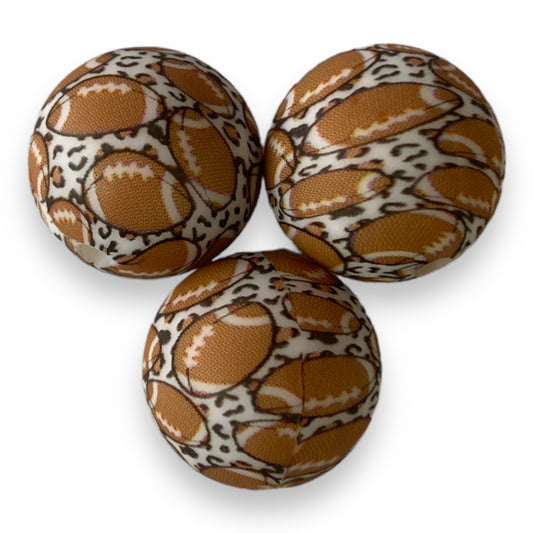 T57- 15mm “Football” Pattern Silicone Bead