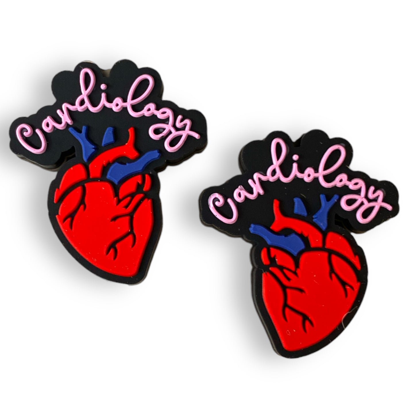 T139 - "Cardiology"  Silicone Focal Bead (1 Count)