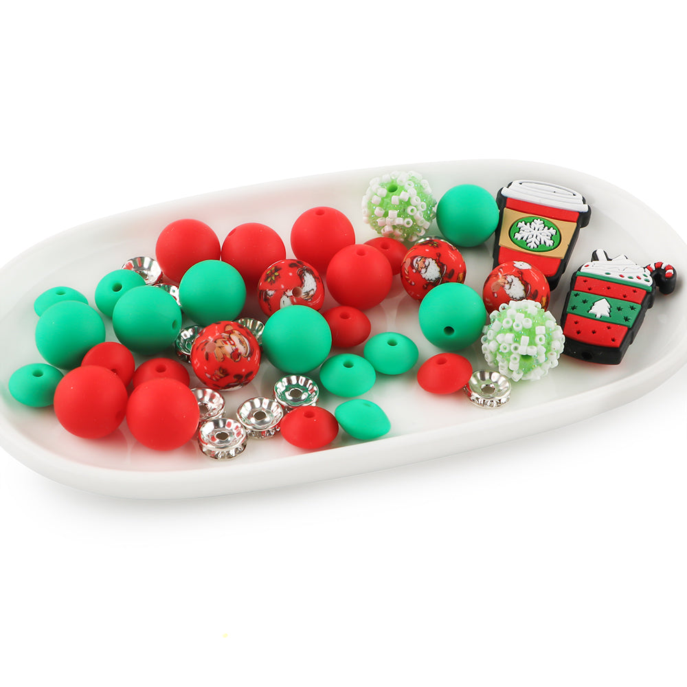 Z/522 - "Christmas" Latte Silicone Bead & Bling Kit