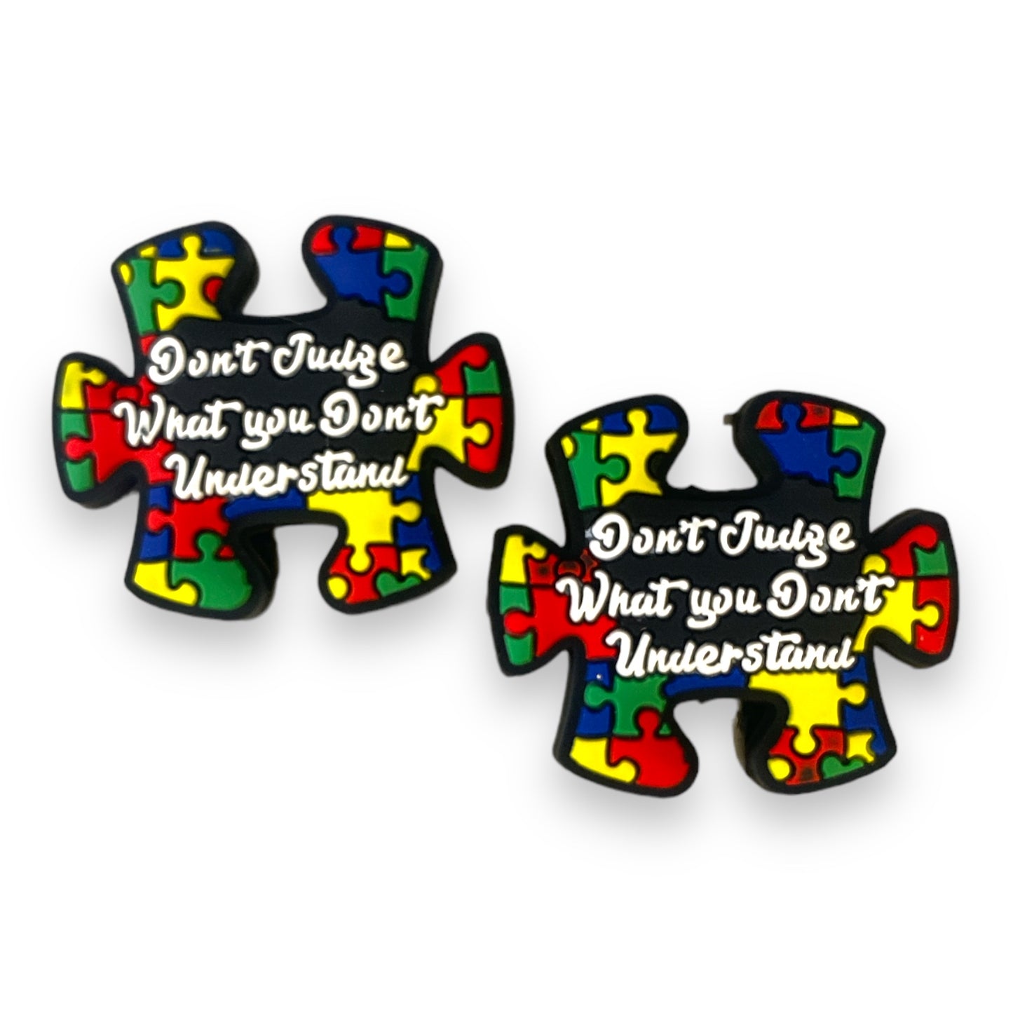 e642 -  “Dont Judge What You Dont Understand" Silicone Focal Bead (1 Count)