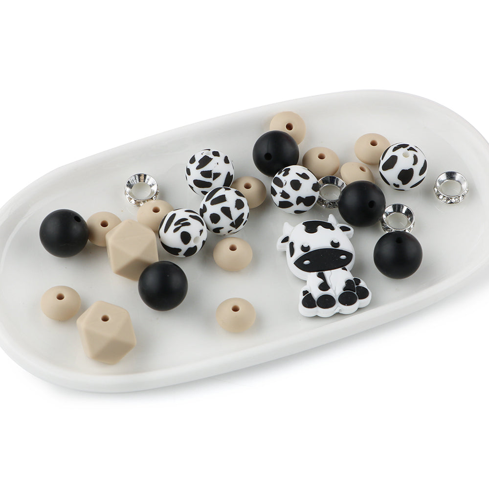 Z/502 - "Cow" Western Silicone Bead & Bling Kit