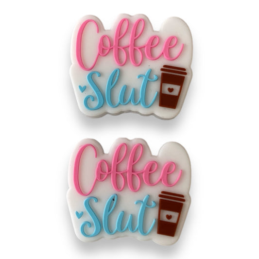 h1081- "Coffee Sl*t" Silicone Focal Bead (1 Count)