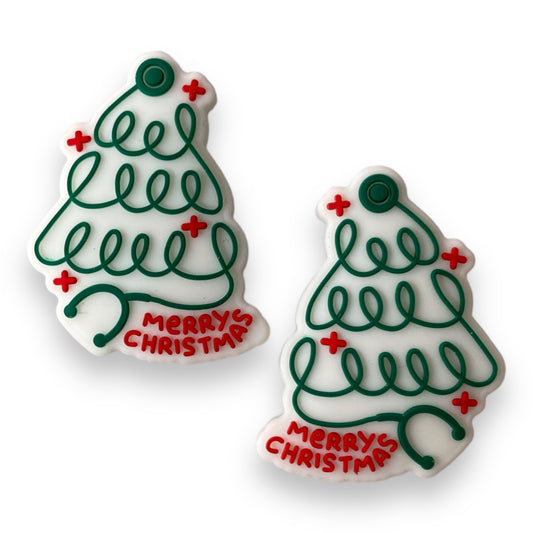 T105 -  “Stethoscope Christmas Tree” Silicone Focal Bead (1 Count)
