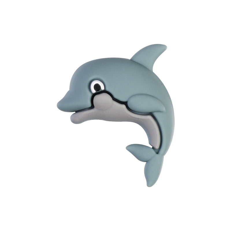 X071- "Whale" 3D Silicone Focal Bead for DIY Crafts (1 Count)